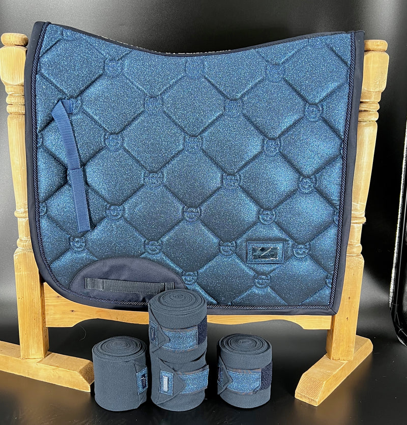 Equestrian Stockholm Blue Meadow glimmer Dressage set
