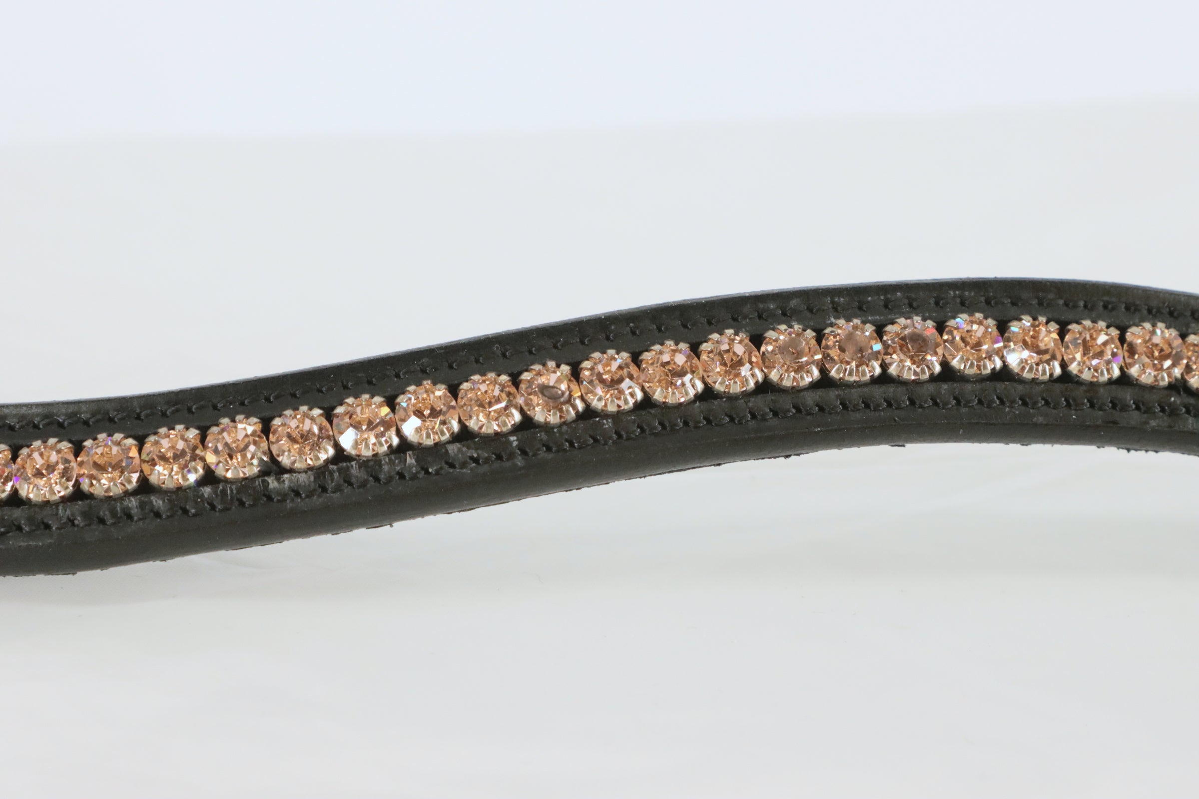 BR inset rose gold Tiffany curved browband