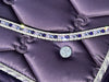 Equiture Alternating violet, purple velvet and tanzanite browband