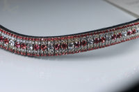 Equiture Alternating Indian Pink/Padparadscha/clear - Full, Curve, Havana