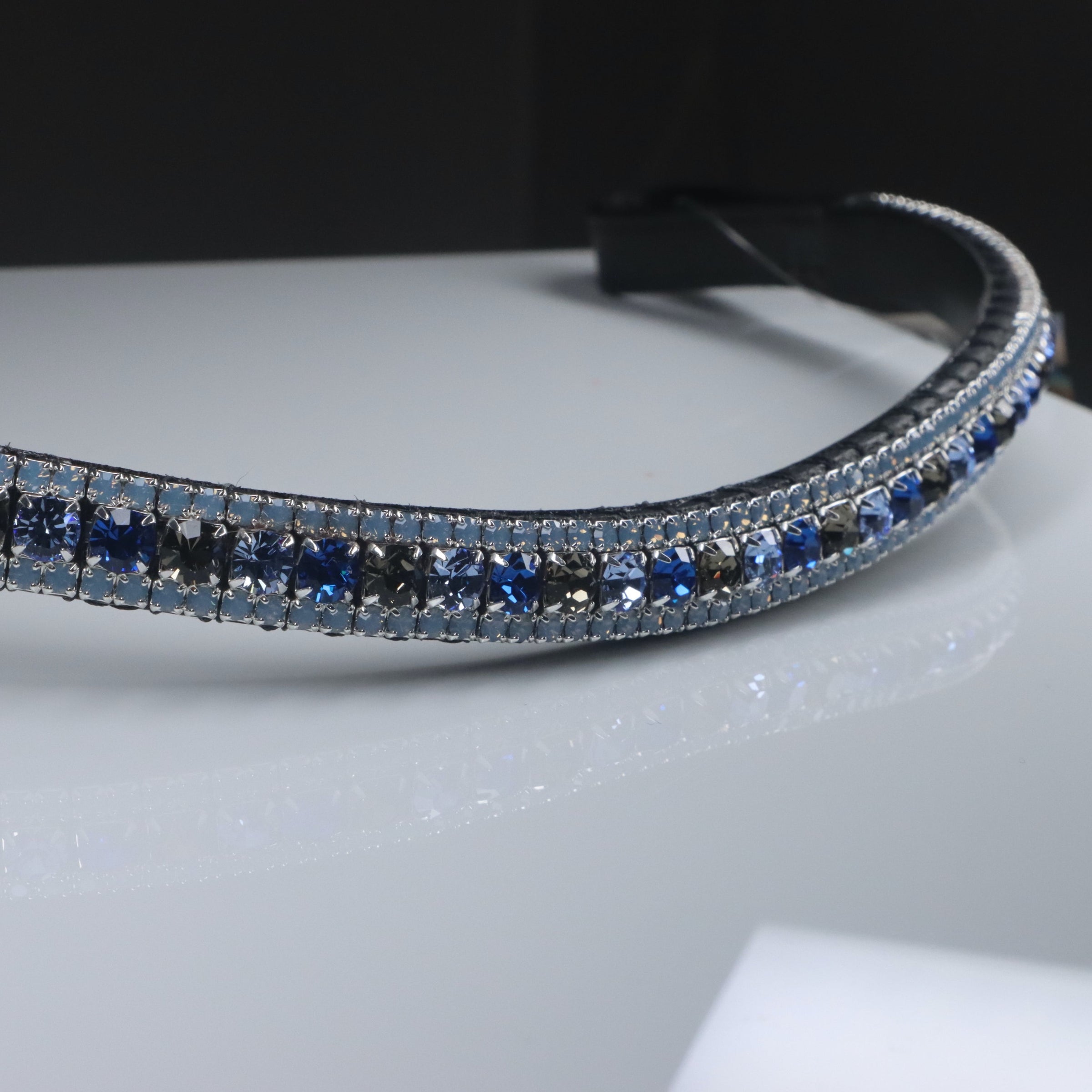 Equiture Alternating Capri blue/Black diamond/Light sapphire - Full, Curve, Havana