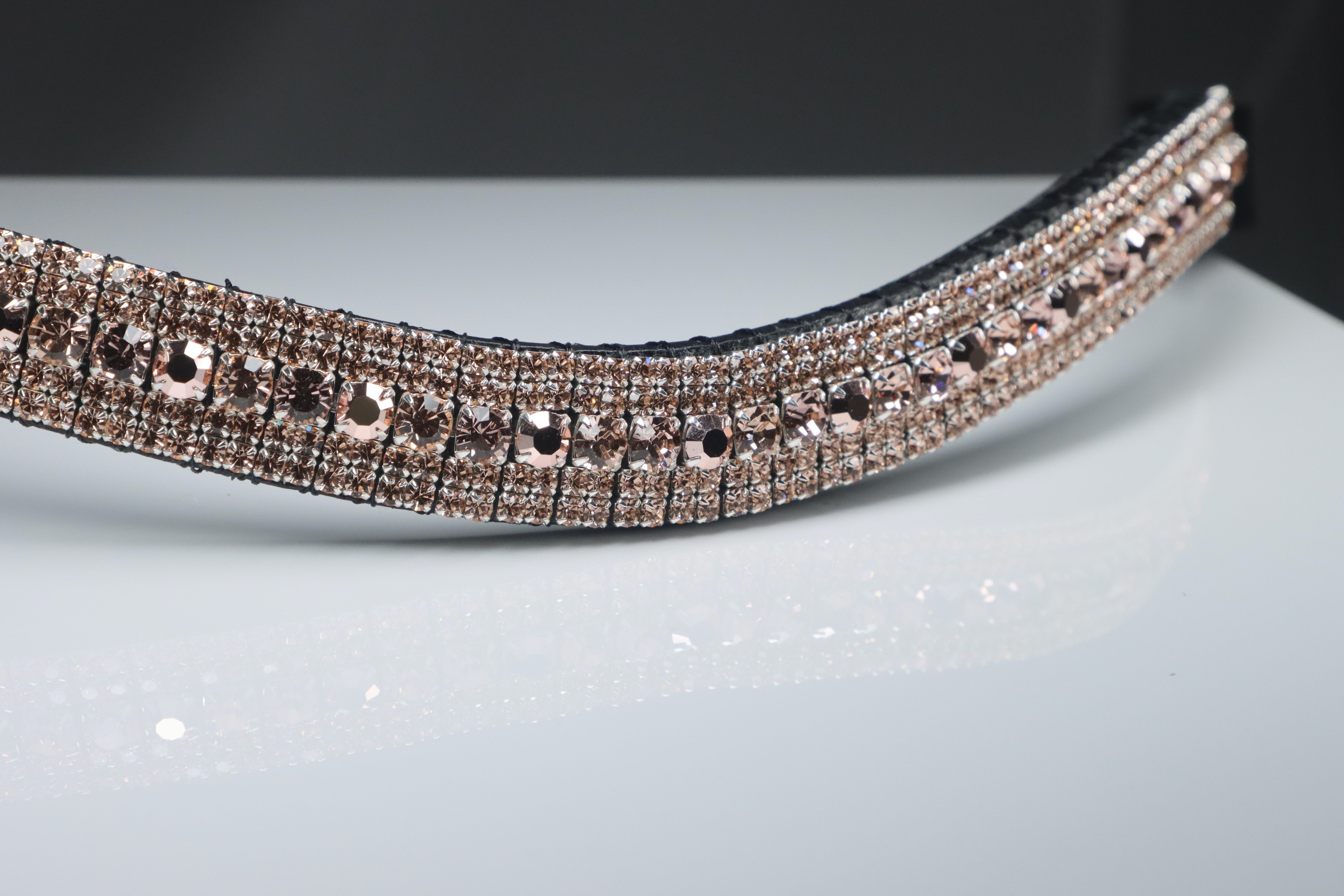 Rose Gold Swarovski mega bling buying crystal browband