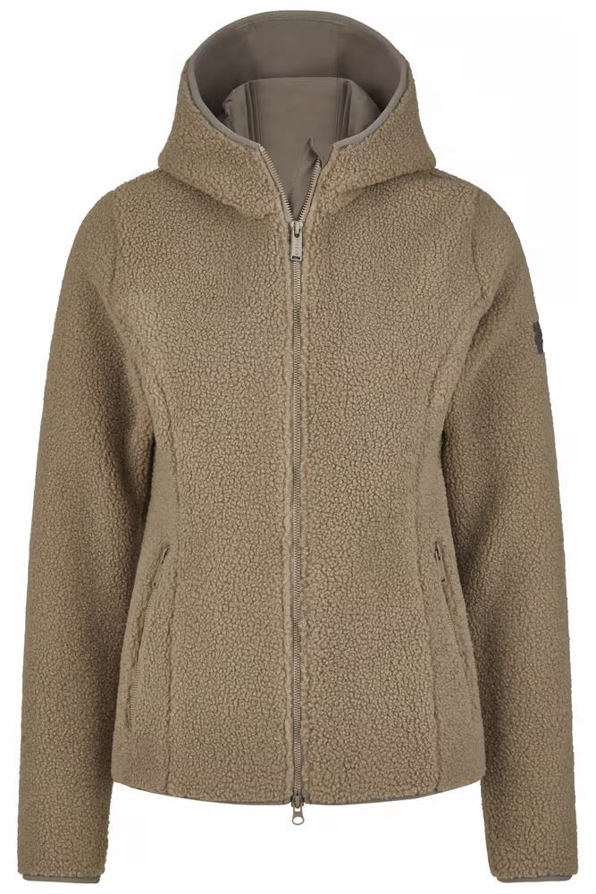 Pikeur teddy fleece jacket in pale grey