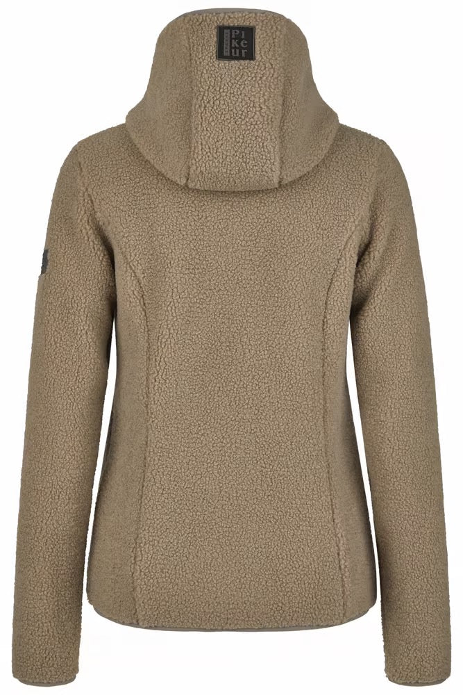 Pikeur teddy fleece jacket in pale grey