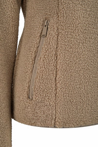 Pikeur teddy fleece jacket in pale grey