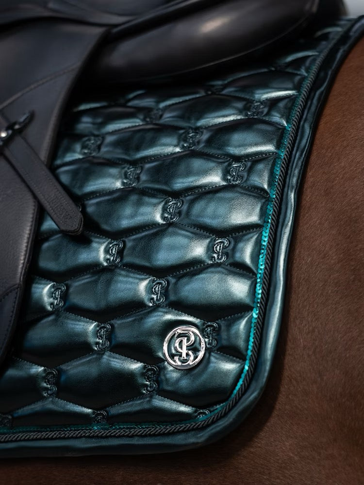 PS of Sweden mystic green metallic saddlepad Dressage saddlepad