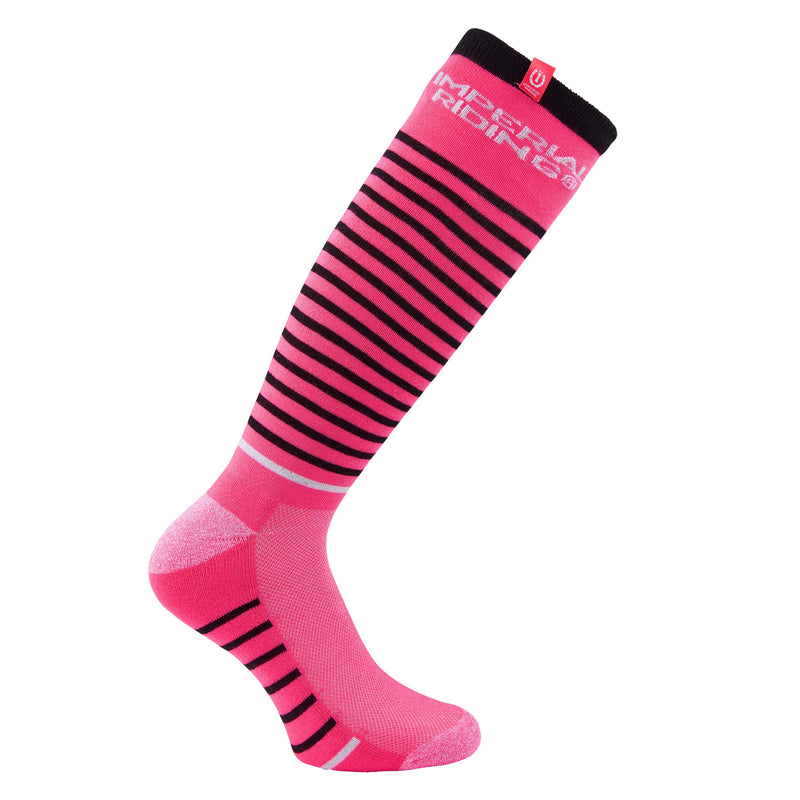 Imperial riding up in space diva pink riding socks