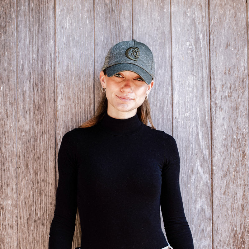 Kentucky horsewear baseball cap pine green glitter