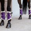 Kentucky horsewear velvet contrast brushing boots in purple