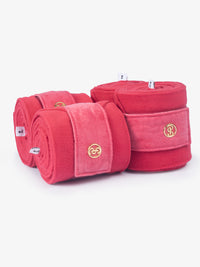 PS of Sweden velvet monogram bandages in Scarlet pink