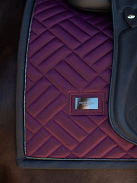 Equestrian Stockholm Modern Purple night dressage saddlepad