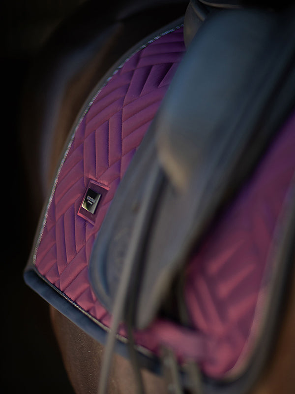 Equestrian Stockholm Modern Purple night dressage saddlepad