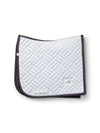 Equestrian Stockholm white Dark Violet modern dressage saddlepad