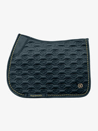 PS of Sweden Midnight green Velvet monogram Jump saddlepad