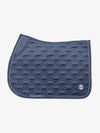 PS of Sweden Mist Blue Velvet monogram Jump saddlepad