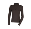 Pikeur selection roll neck top in liquorice