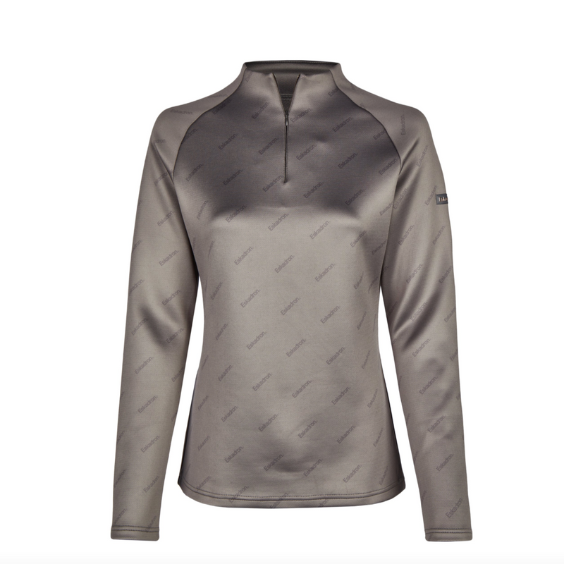 Eskadron Heritage earl grey half-zip jersey shirt