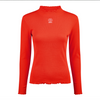 Eskadron Dynamic Poppy red turtleneck rib top