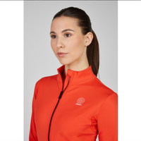 Eskadron Dynamic Poppy red zip-shirt