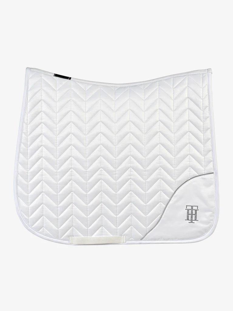 Tommy Hilfiger rhinestone white dressage saddlepad