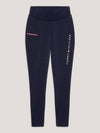 Tommy Hilfiger Elmira winter Full grip thermo riding leggings in Desert sky