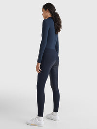 Tommy Hilfiger Full grip thermo riding leggings in Desert Sky
