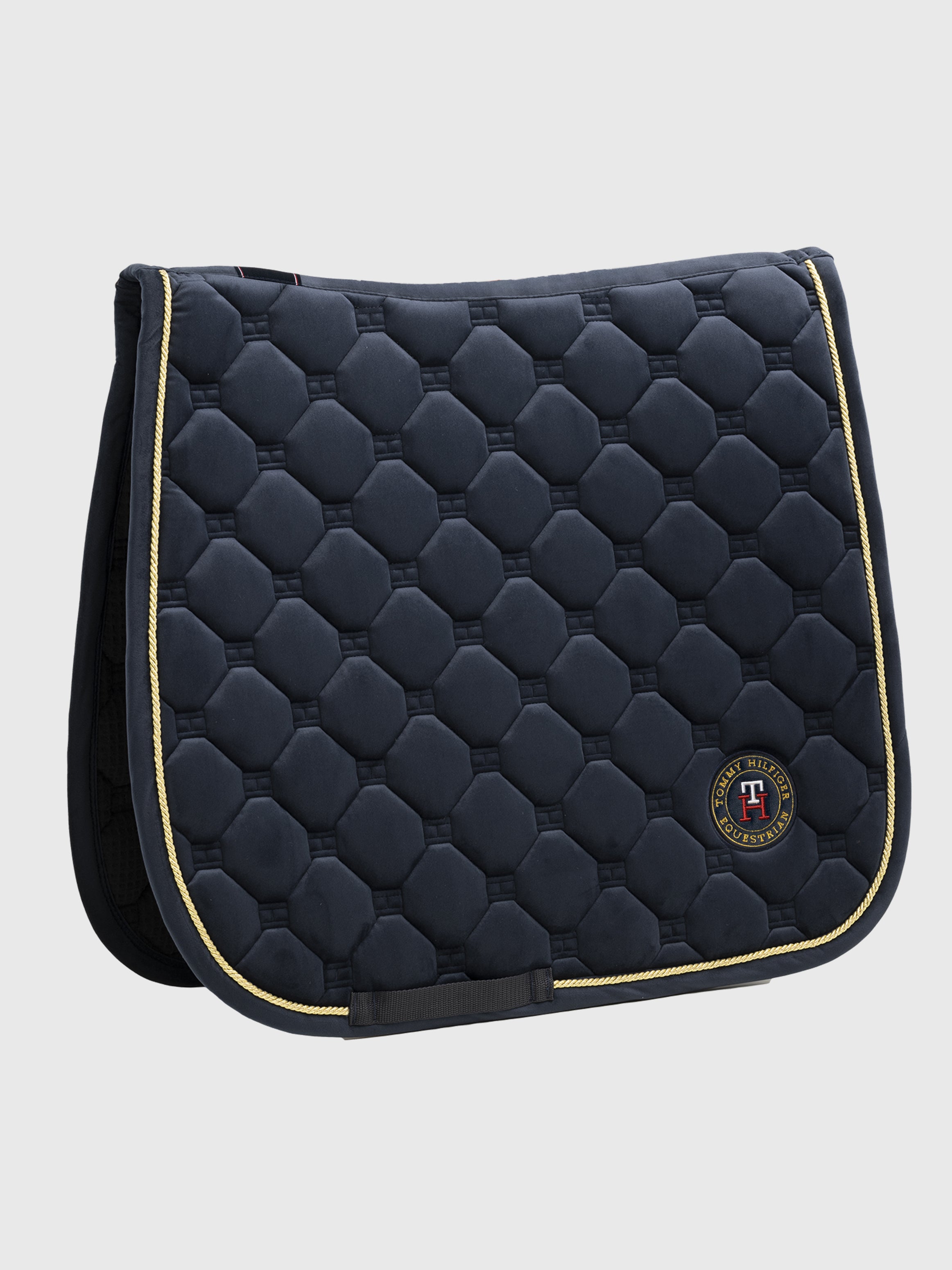 Tommy Hilfiger Cambridge velvet navy dressage saddlepad