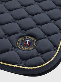 Tommy Hilfiger Cambridge velvet navy dressage saddlepad