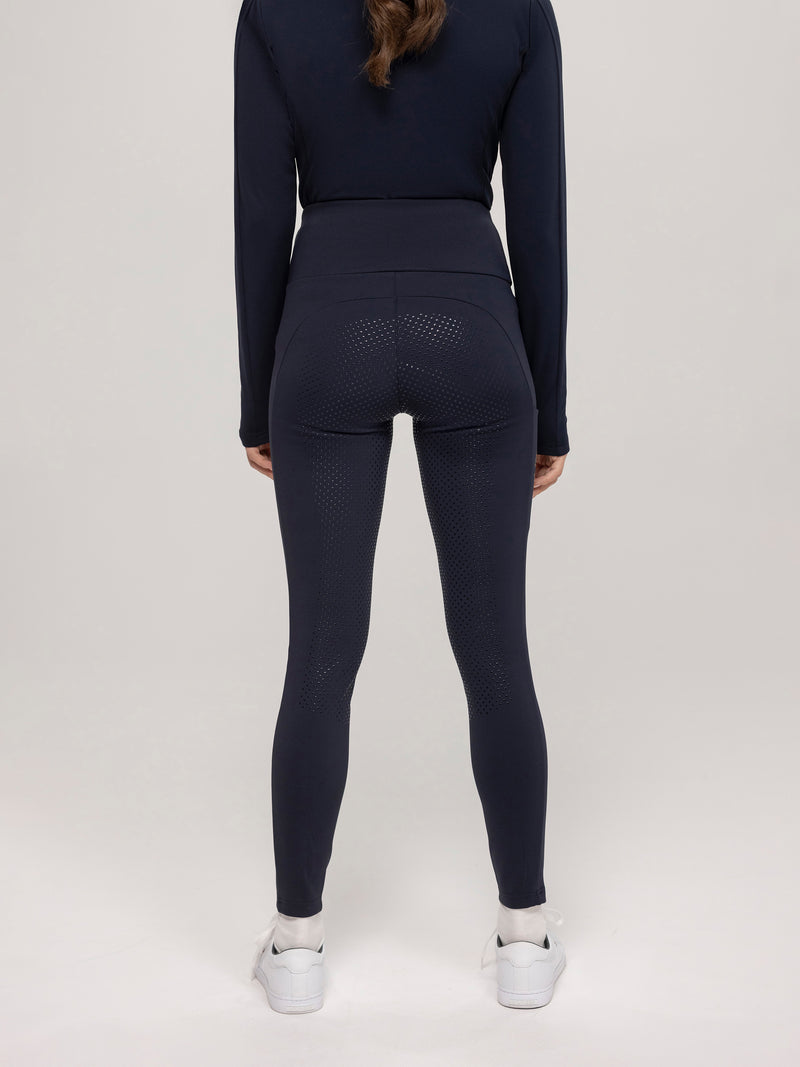 Tommy Hilfiger Delaware Full grip riding leggings in desert sky