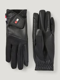Tommy Hilfiger Bryce winter riding gloves in black