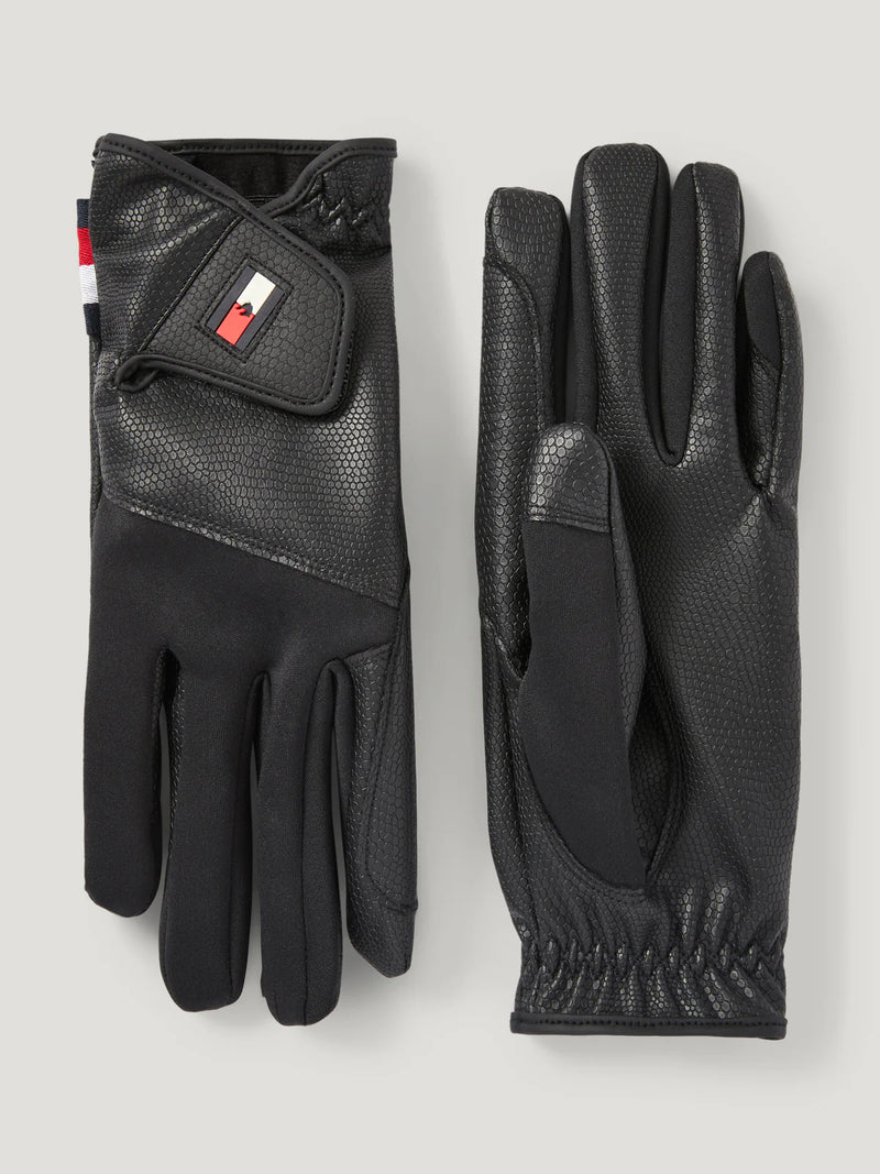 Tommy Hilfiger Bryce winter riding gloves in black