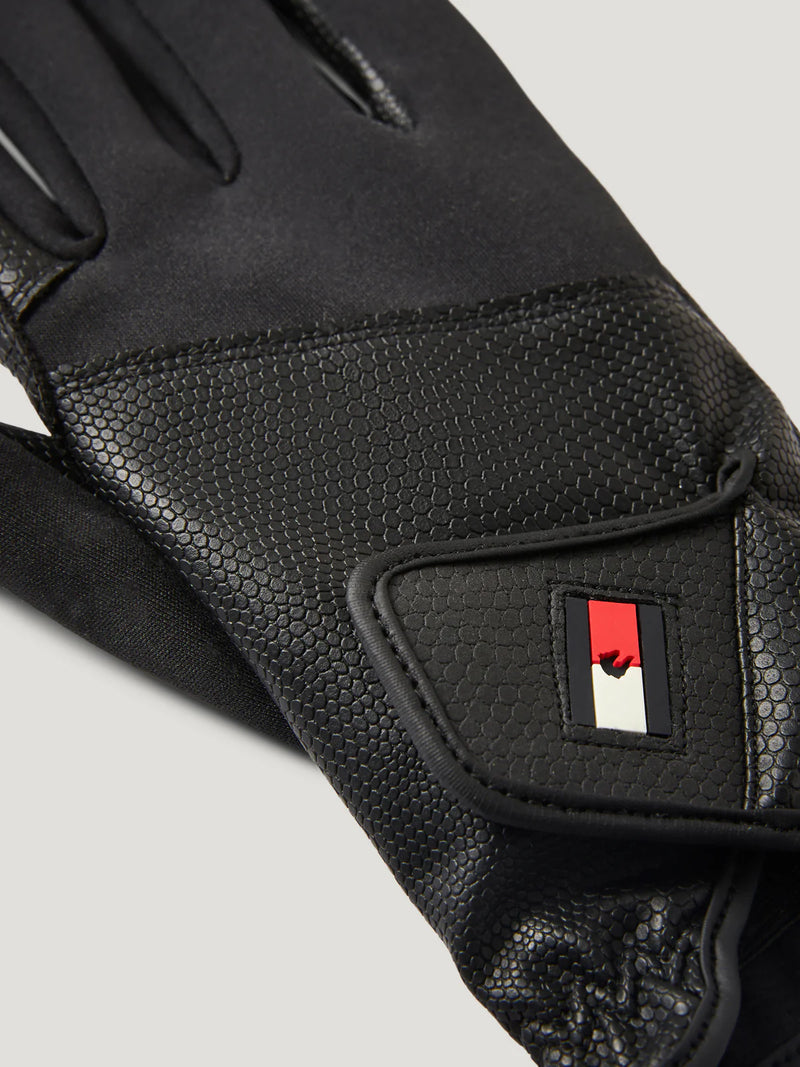 Tommy Hilfiger Bryce winter riding gloves in black