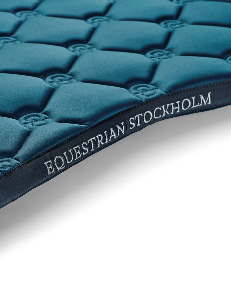 Equestrian Stockholm teal blue Jump saddlepad
