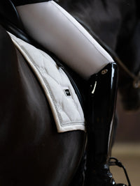 Equestrian Stockholm Timeless white glimmer Dressage saddlepad