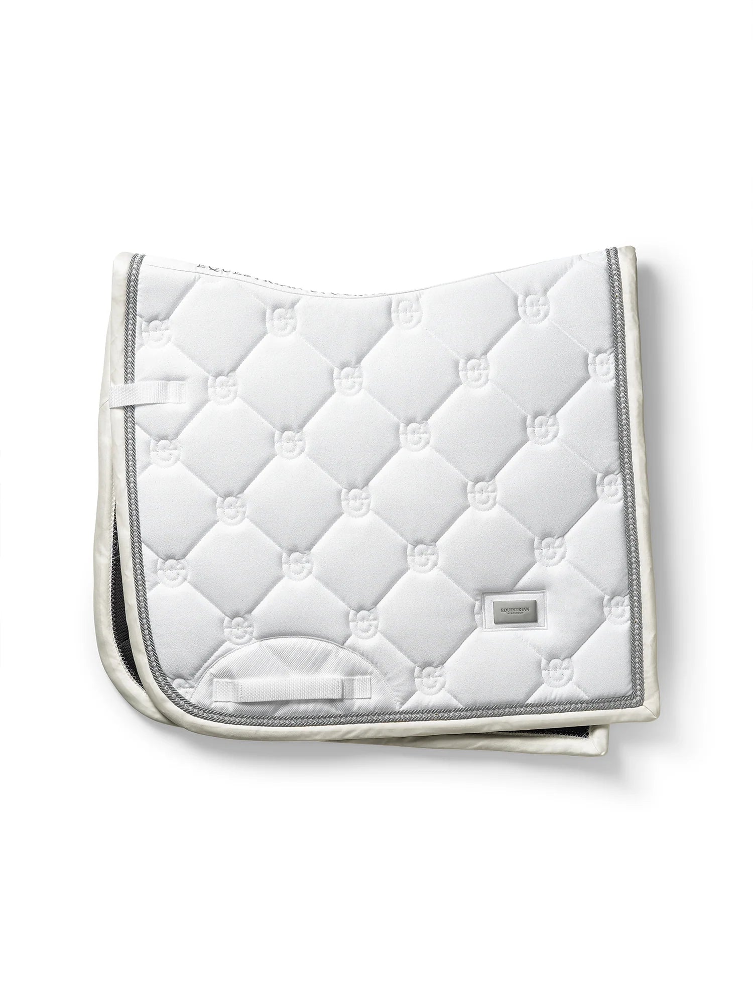 Equestrian Stockholm Timeless white glimmer Dressage saddlepad