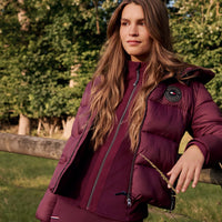 Tommy Hilfiger Elmonte deep burgundy fleece jacket