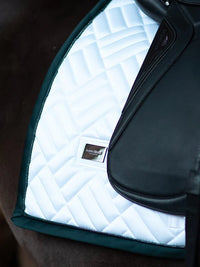 Equestrian Stockholm White dramatic Monday modern Dressage saddlepad