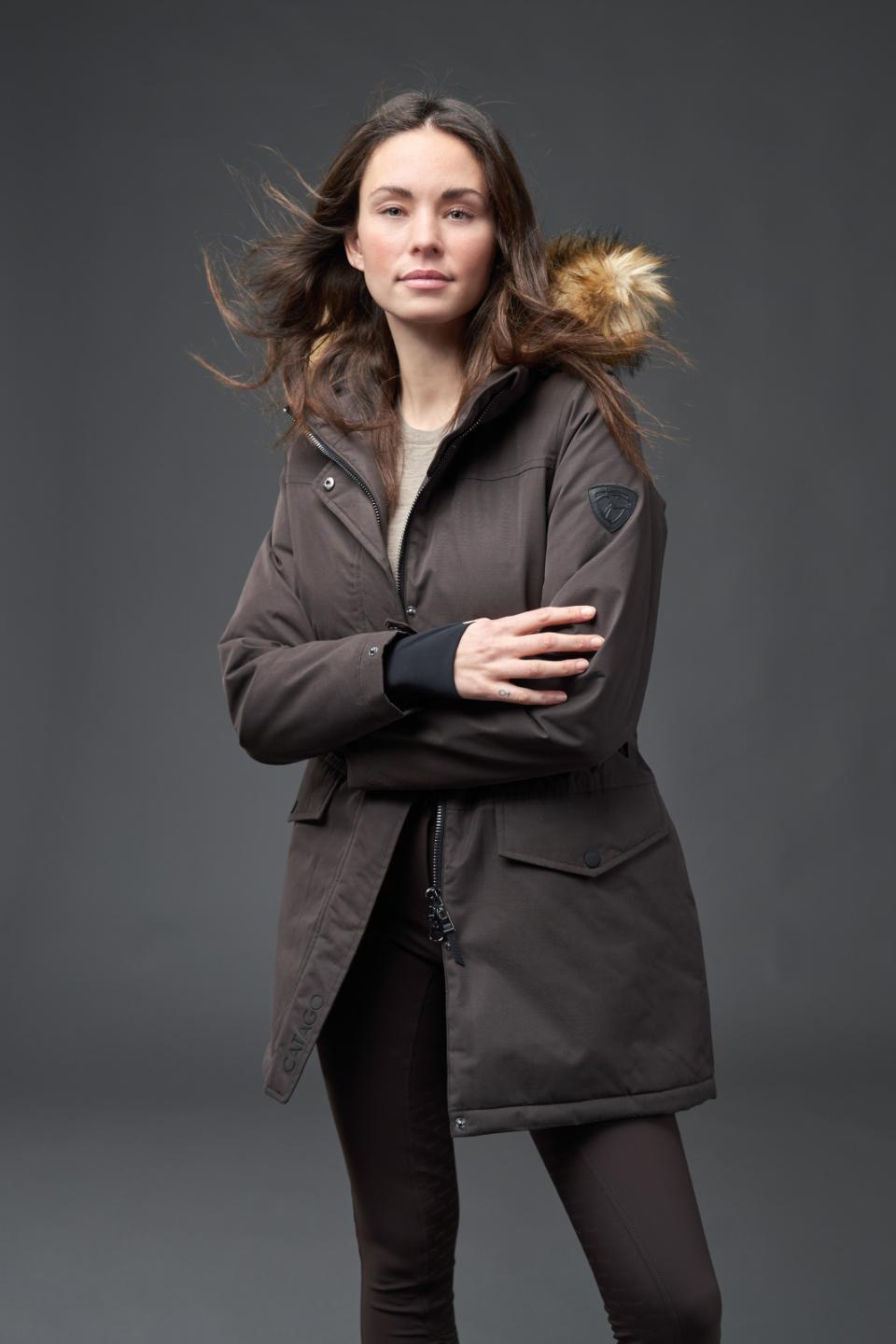 Catago Amy waterproof Ladies Parka Jacket - After Dark