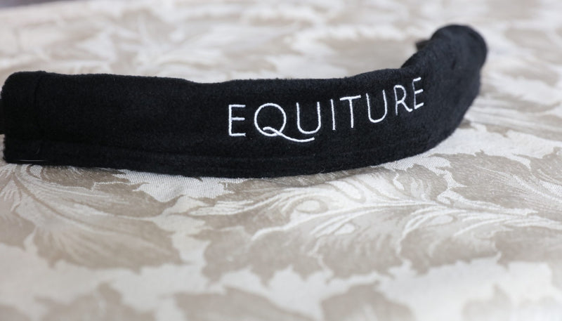 Equiture Jet and light colorado antique look curve browband