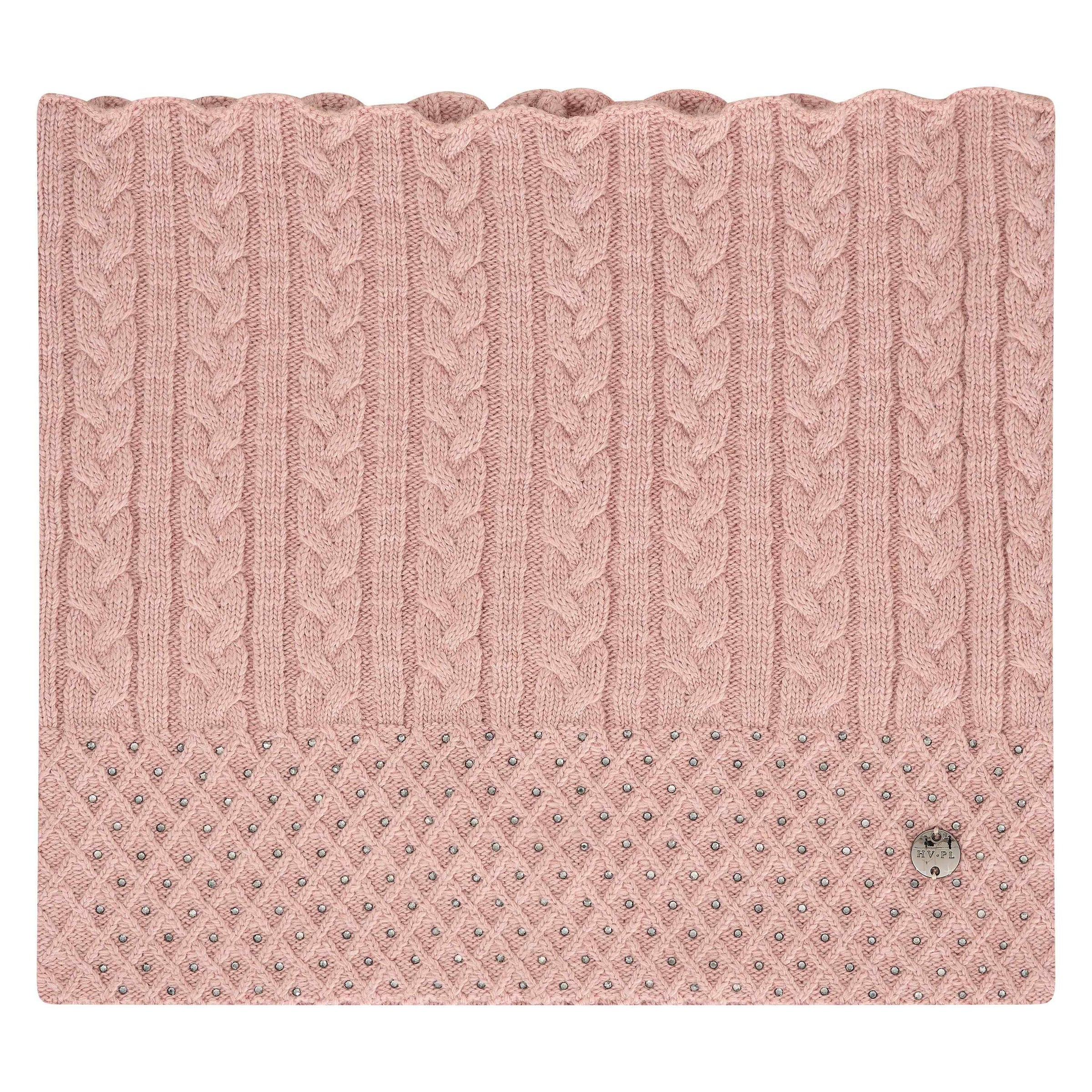 HV Polo Breeze loop scarf in Dusty rose heather
