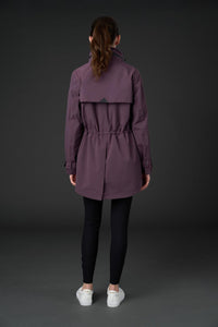 Catago Ladies Plum Roy Waterproof Trench Coat