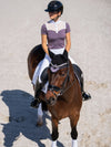 Equestrian Stockholm crystal champion competition top in dark violet