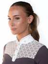 Equestrian Stockholm crystal champion competition top in dark violet