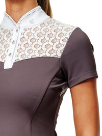 Equestrian Stockholm crystal champion competition top in dark violet