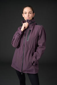 Catago Ladies Plum Roy Waterproof Trench Coat