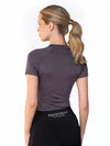 Equestrian Stockholm dynamic short sleeve base layer in dark violet