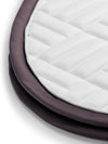 Equestrian Stockholm white Dark Violet modern dressage saddlepad