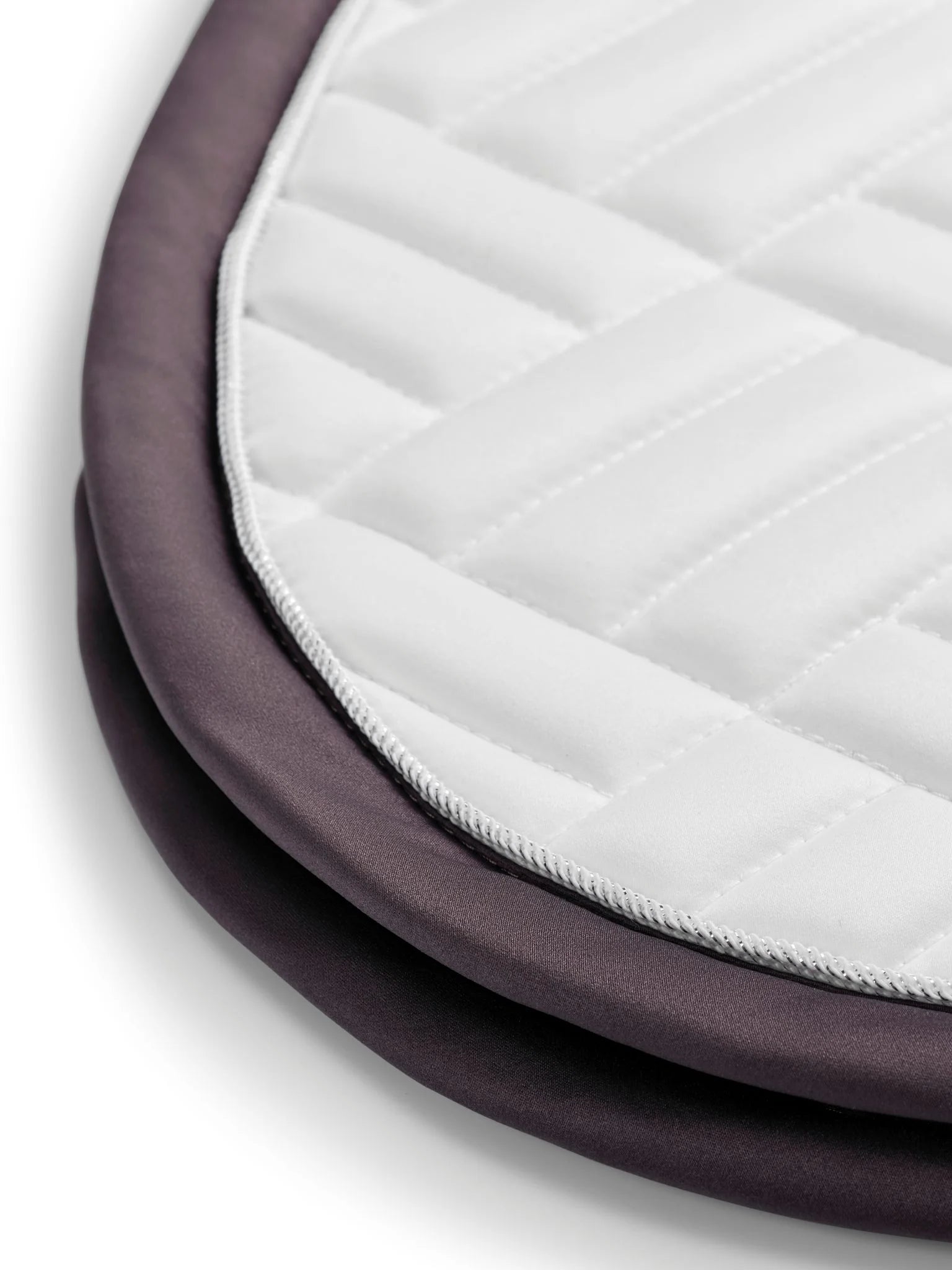 Equestrian Stockholm white Dark Violet modern dressage saddlepad
