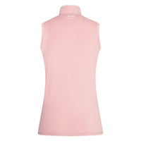 HV Polo Favouritas tech sleeveless polo shirt pale pink