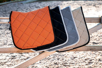 Eskadron Platinum Amber Silk contrast diamond saddlepad